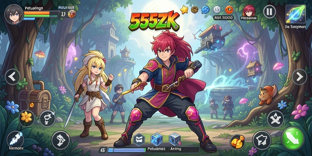 Gameplay 555ZK dengan karakter Anime yang menakjubkan.