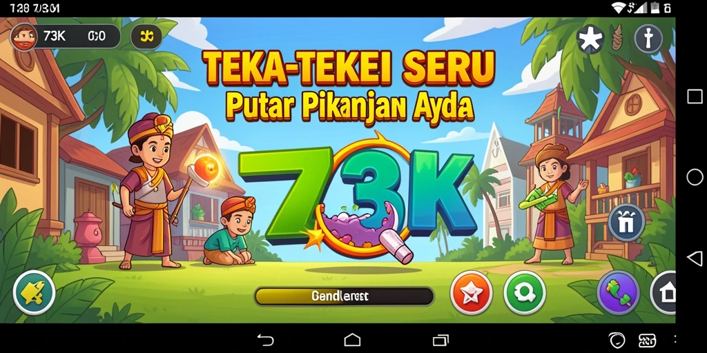 Screenshot gameplay menunjukkan tantangan menarik dalam 73K.