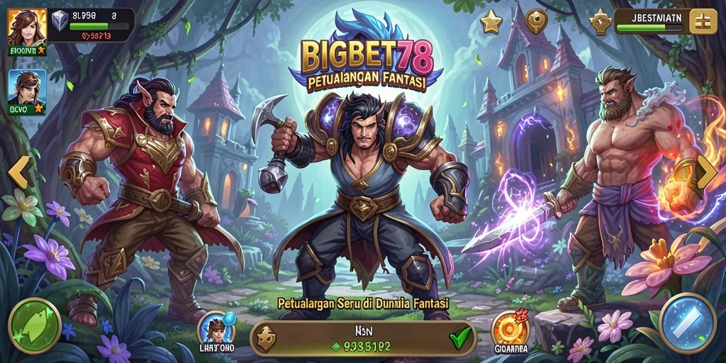 Tangkapan layar menunjukkan aksi seru dalam game BIGBET78.