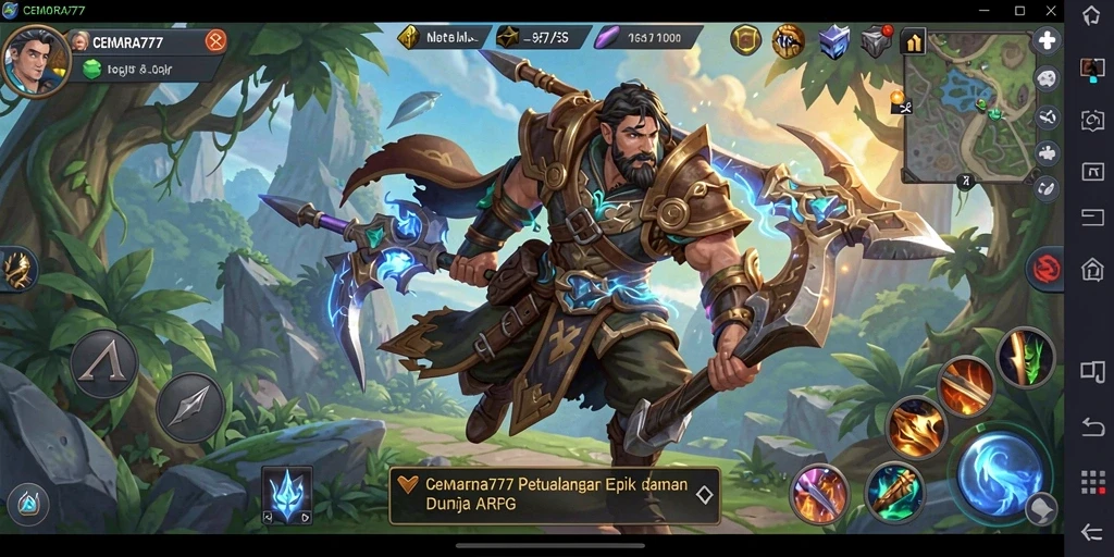 Tampilan gameplay CEMARA777 yang seru dan mendebarkan.