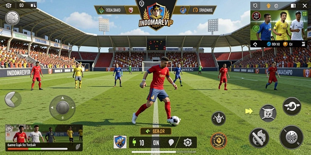 Tampilan aksi seru dari gameplay INDOMAREVIP yang menegangkan.