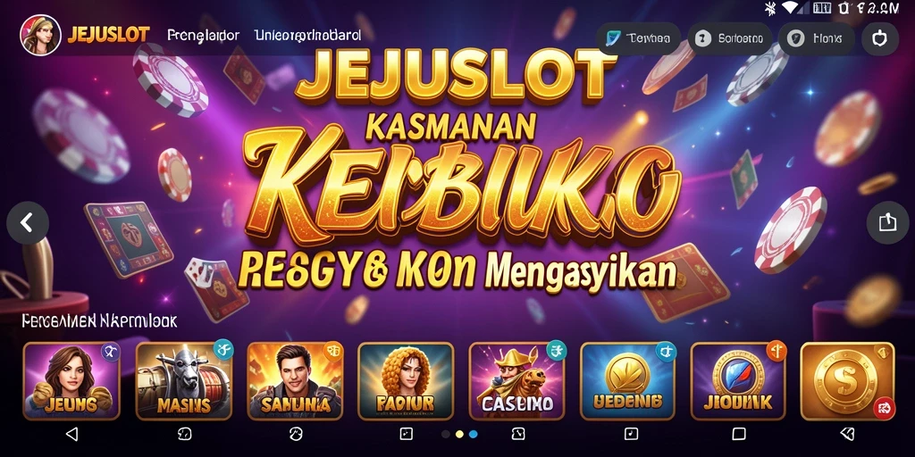 Tampilan gameplay menarik dari JEJUSLOT yang membuat ketagihan.