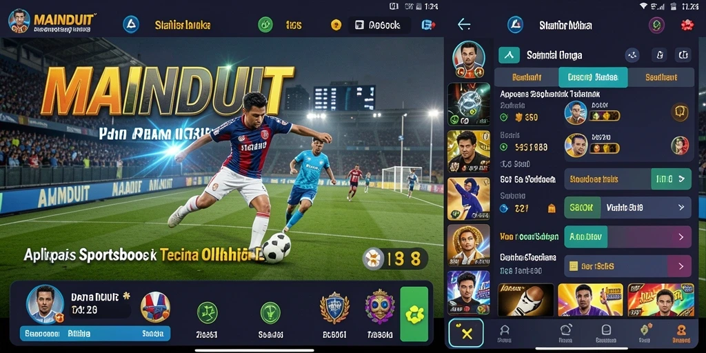 Tampilan utama MAINDUIT saat melakukan taruhan olahraga.