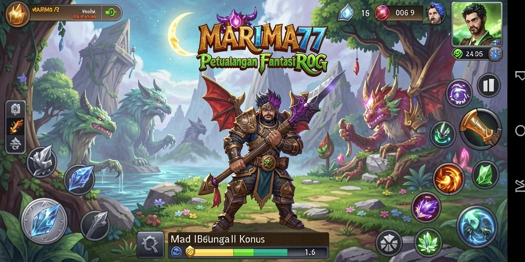 Tampilan menarik dari gameplay seru MARIMA77 dalam dunia RPG.