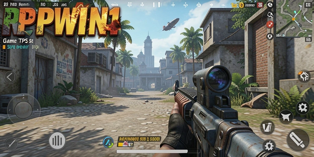 Tampilan menakjubkan dari gameplay TPS RPWIN1 saat bertempur.