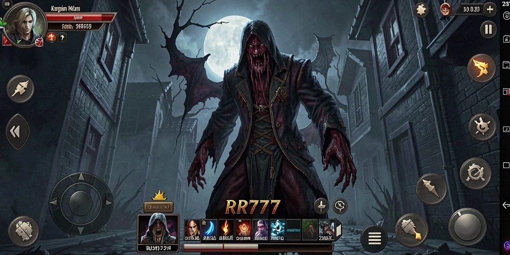 Gameplay horor yang menegangkan dengan suasana mencekam.
