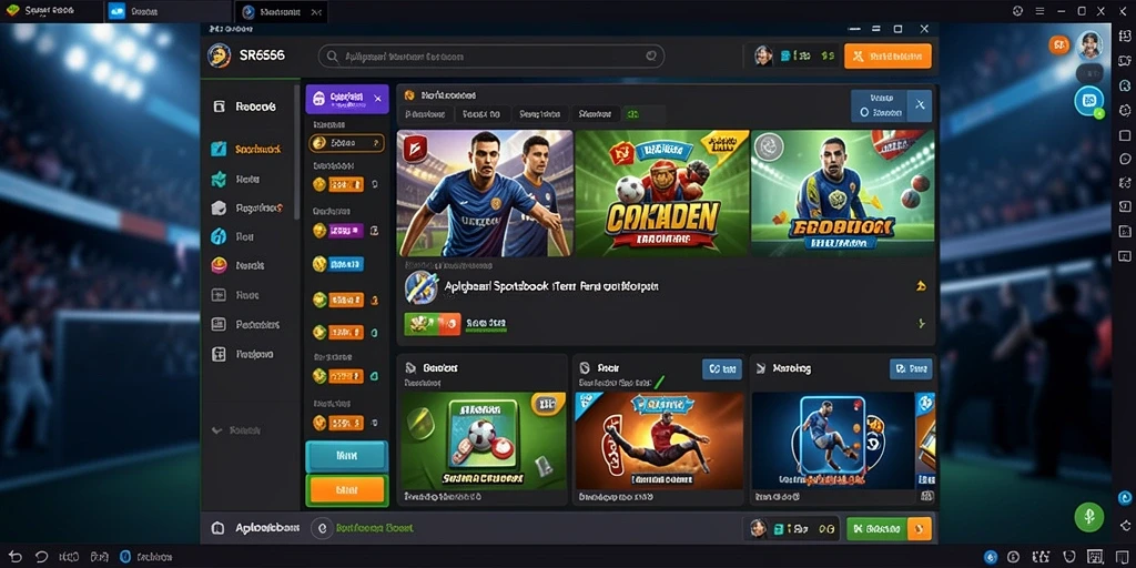 Tampilan antarmuka SR6666 dengan fitur sportsbook yang menarik.
