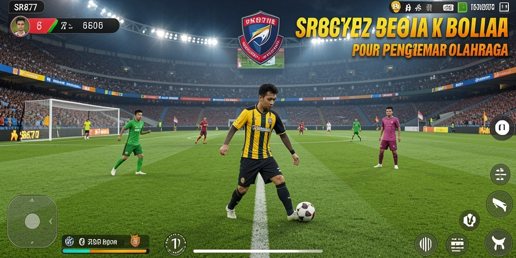 Tampilan gameplay menarik dari permainan sepak bola SR877.