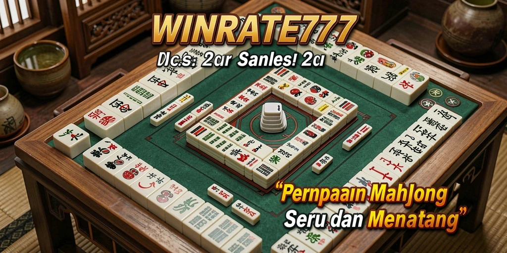 Tampilan gameplay Mahjong yang mengasyikkan di WINRATE777.