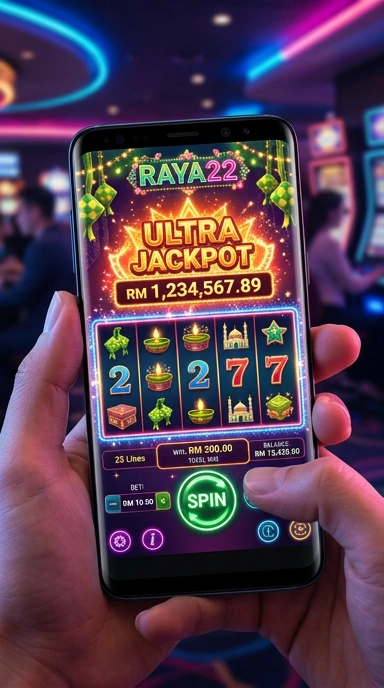 Tampilan utama aplikasi raya22 dengan berbagai pilihan aplikasi.